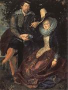 Self-Portrait with his Wife,Isabella Brant Peter Paul Rubens
